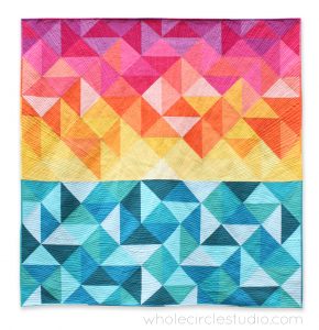 Sun Salutations Quilt Pattern by Whole Circle Studio Quilt Pattern