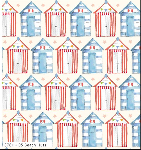 Sundaes by the Sea - Beach Huts - 4 Piece Fat Quarter Bundle by Craft Cotton Co