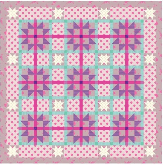Tartan Star Pattern - Art East Quilting Co. / 6 Sizes - Baby to King