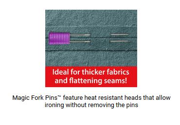 Taylor Seville Magic Fork Heat Resistant Pins (Fine) - 30 Pack