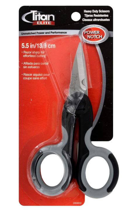 Titan Elite Industrial Grade Heavy Duty Scissors - 5.5"