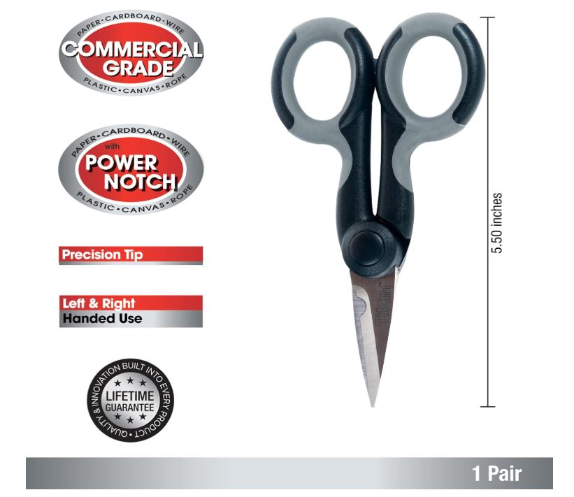Titan Elite Industrial Grade Heavy Duty Scissors - 5.5"