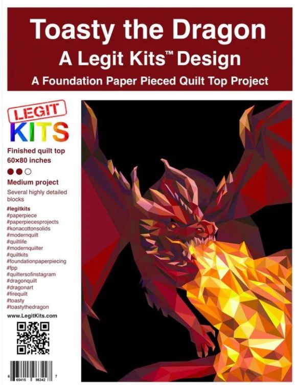 Legit Kits Toasty the Dragon Pattern | Special Order