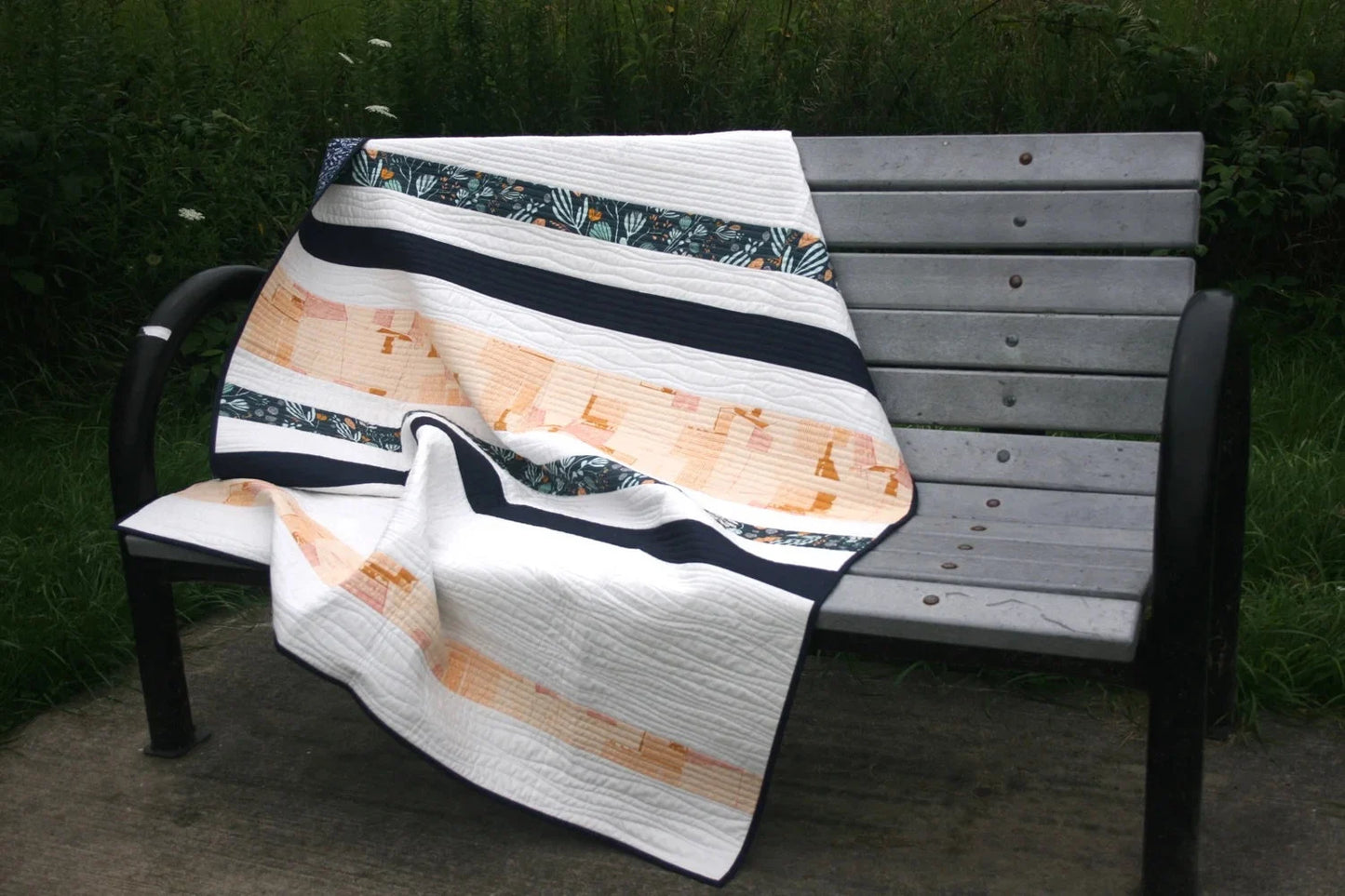 The Trader Quilt Pattern / 2 Sizes (Baby, Lap) Designed by Lorna Costantini