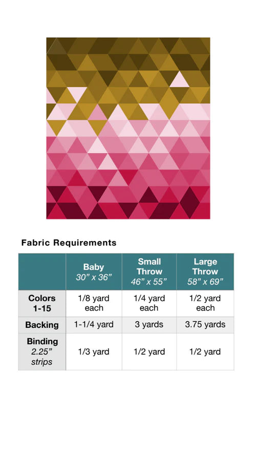 Triangle Fade by Lo & Behold Stitchery