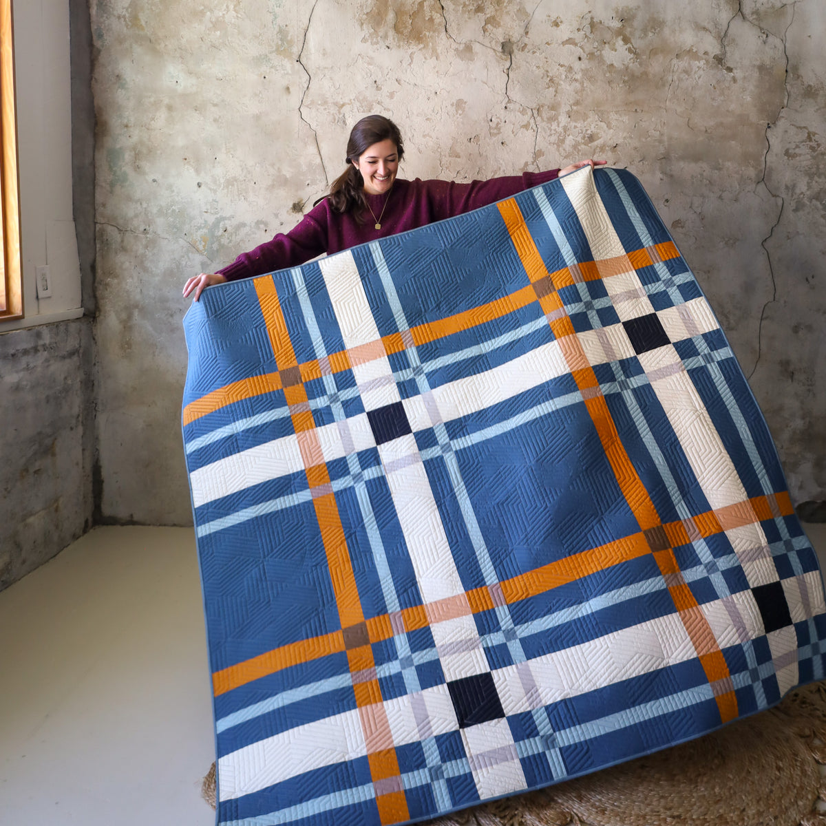 Upscale Plaid Quilt Pattern by Lo & Behold Stitchery