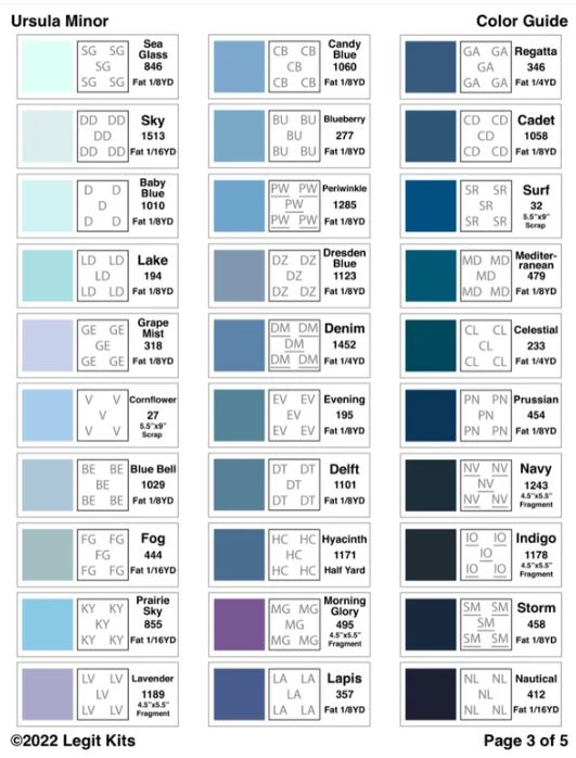 Legit Kits Ursula Minor Pattern | Special Order