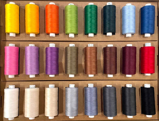 Valdani Solids Beautiful Colour Pack | 24 x 540 Yard Quilting & Sewing Threads | Special Order