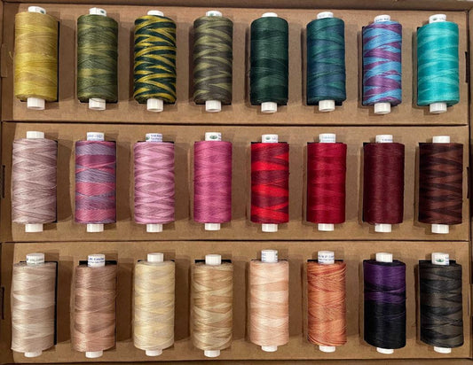 Valdani Variegated Beautiful Colour Pack | 24 x 540 Yard Quilting & Sewing Threads | Special Order