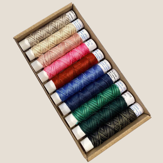 Valdani Surprise Mix Sampler Box - Perle Cotton Size 12 - 10 Spools