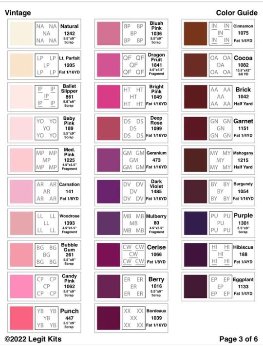 Legit Kits Vintage Pattern | Special Order