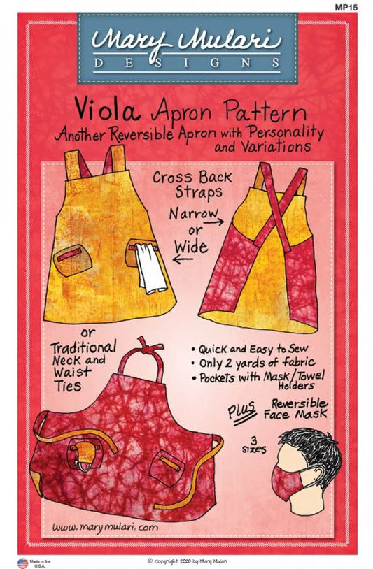 Viola Apron Pattern | Mary Mulari Designs