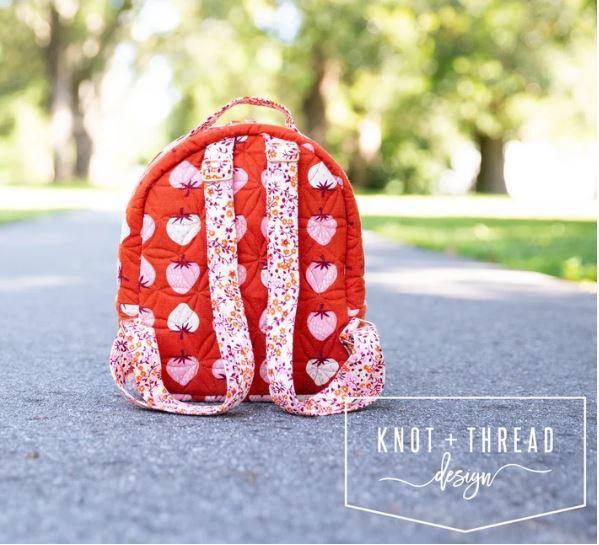 The Violet Backpack Pattern by Knot + Thread Designs