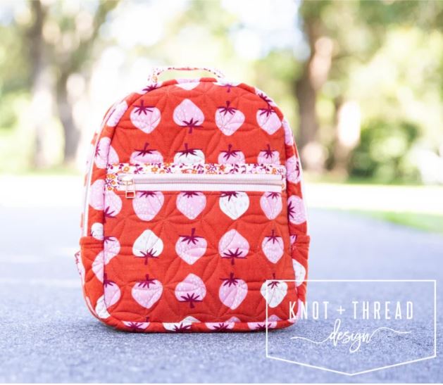 The Violet Backpack Pattern by Knot + Thread Designs