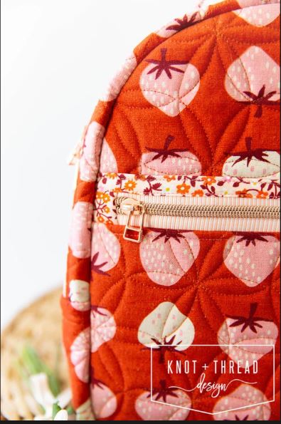 The Violet Backpack Pattern by Knot + Thread Designs