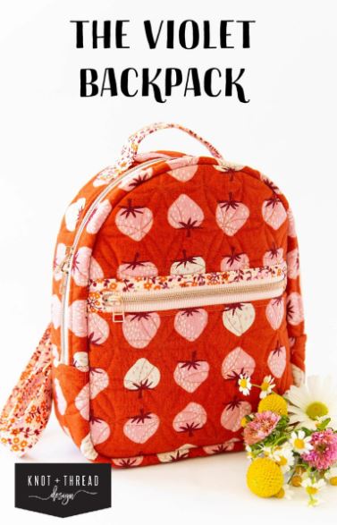 The Violet Backpack Pattern by Knot + Thread Designs