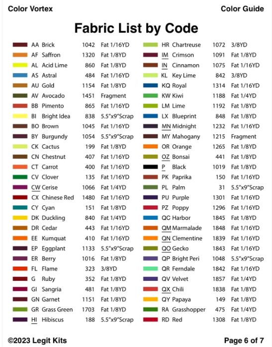 Legit Kits Color Vortex Pattern | Special Order