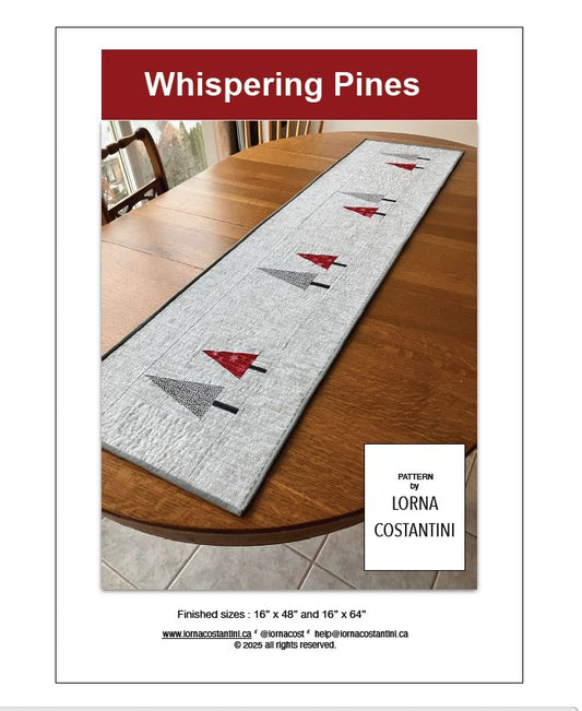 Whispering Pines Table Runner Pattern / designed by Lorna Costantini