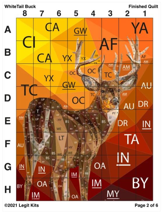 Legit Kits White Tail Buck Pattern | Special Order
