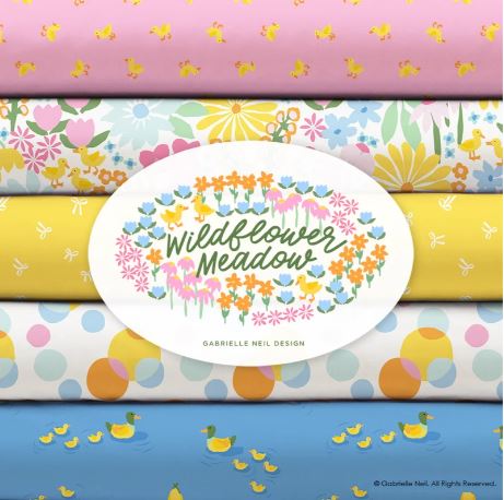 Wildflower Meadow 10 Piece Fat Quarter Bundle - Gabrielle Neil for Camelot Fabrics