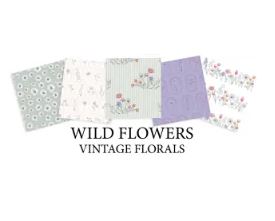 Wild Flowers - Vintage Florals - 5 Pce Fat Quarter Bundle by Holly Dennett / MAKE + BELIEVE