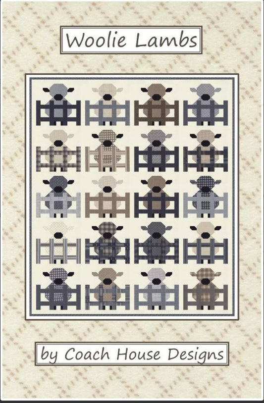 Woolie Lambs Quilt Pattern by Coach House Designs / CHD2338 45" x 56" Lap quilt