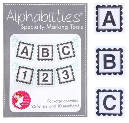 Alphabitties Specialty Marking Tools - Gray- It's Sew Emma Valdani perle cotton size 12 thread spool for quilting and embroid