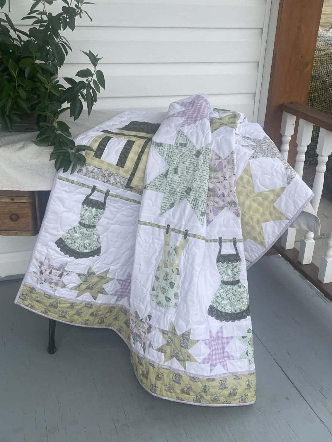 Canadian Farmhouse 60" x 69" Lap Quilt Kit  - Pioneer Days Collection