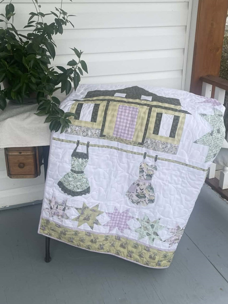 Canadian Farmhouse 60" x 69" Lap Quilt Kit  - Pioneer Days Collection