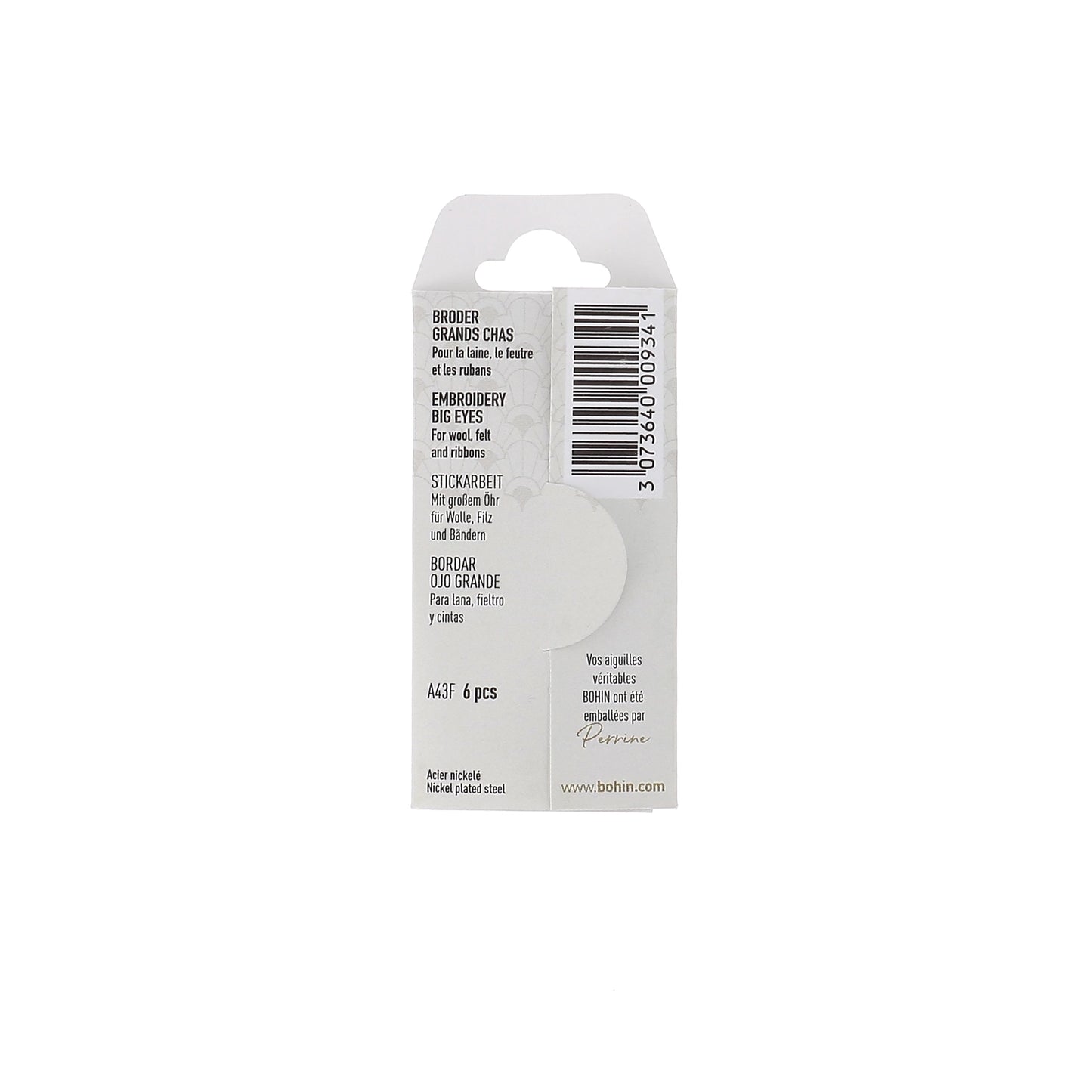 Bohin 00934 Chenille Hand sewing Needles No 22