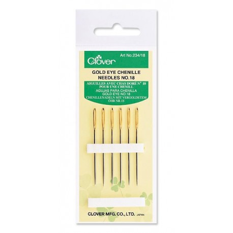 Clover - Gold Eye Chenille Needles - Size 18