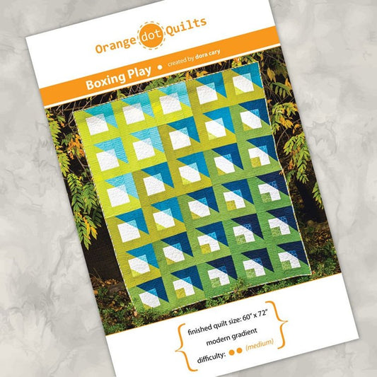 Boxing Play Quilt Pattern by Orange Dot Quilts