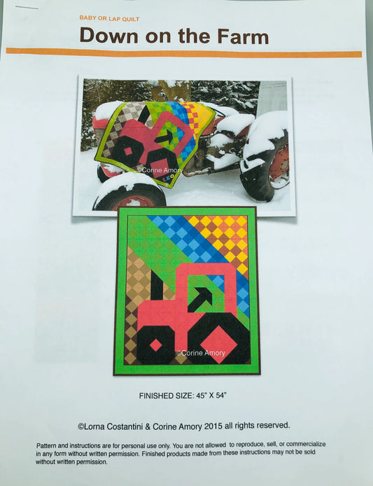 Down on the Farm – Quilt Pattern Designed by Lorna Costantini