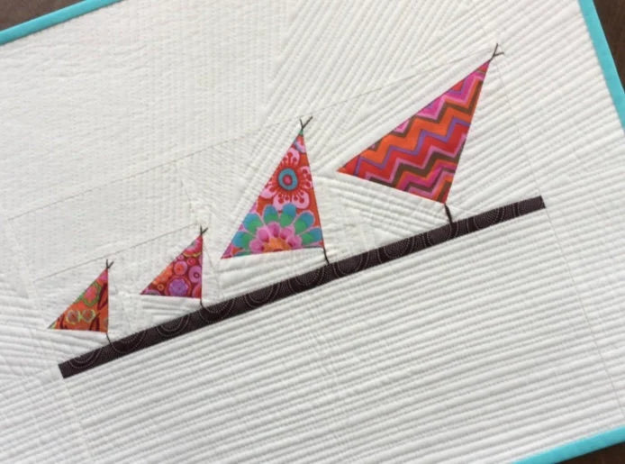 "Tweeter" Mini Wall Hanging Quilt Kit / Original Pattern by Lorna Costantini