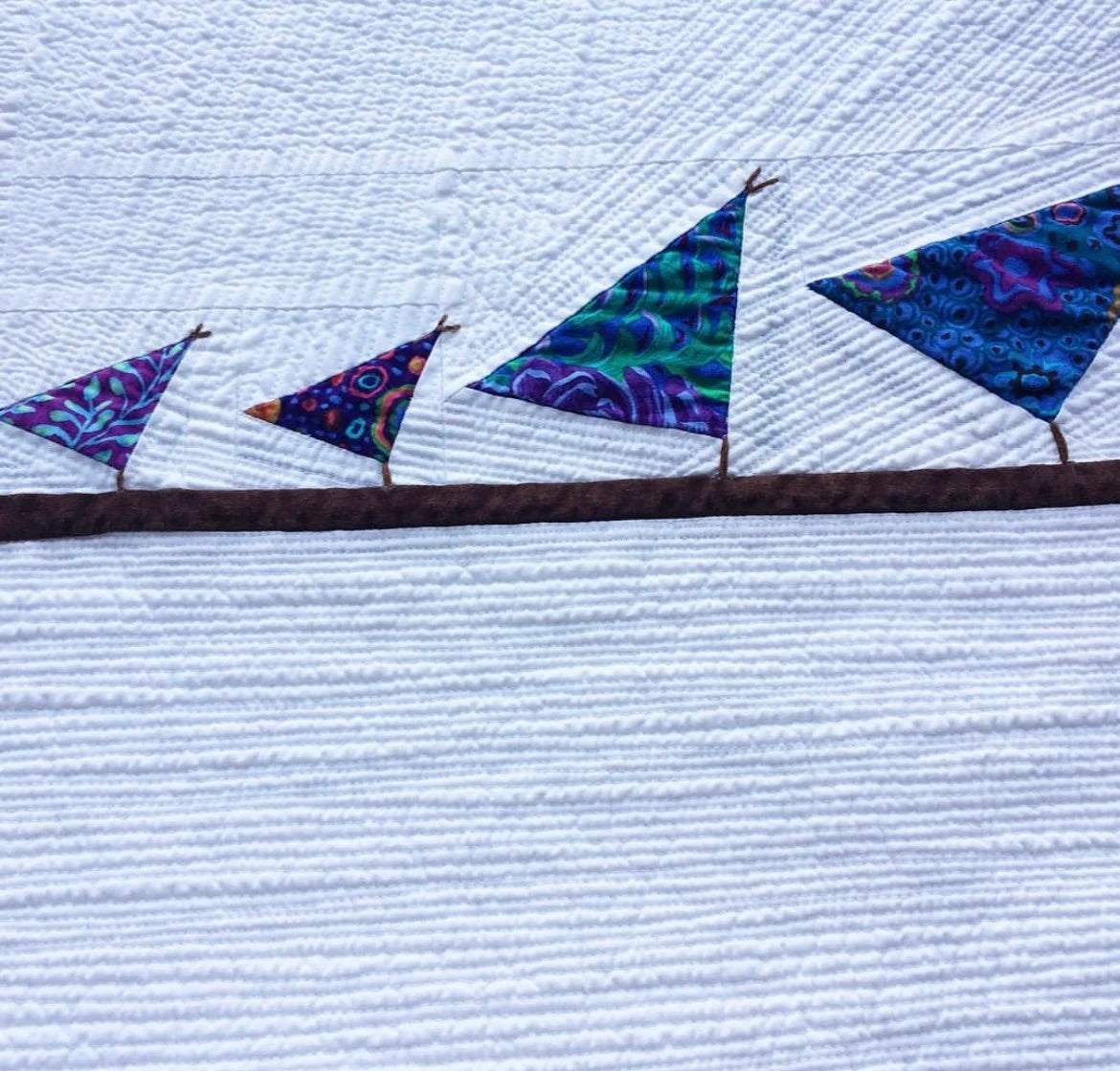 "Tweeter" Mini Wall Hanging Quilt Kit / Original Pattern by Lorna Costantini