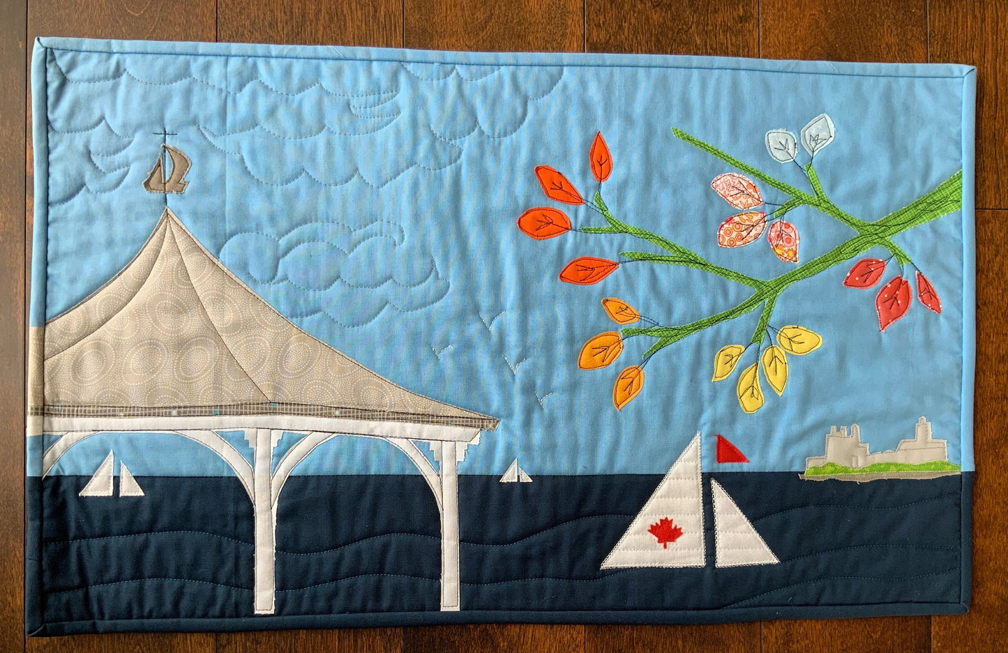 The Gazebo in Niagara on the Lake Wall Hanging Quilt Kit/ Original Pattern by Lorna Costantini