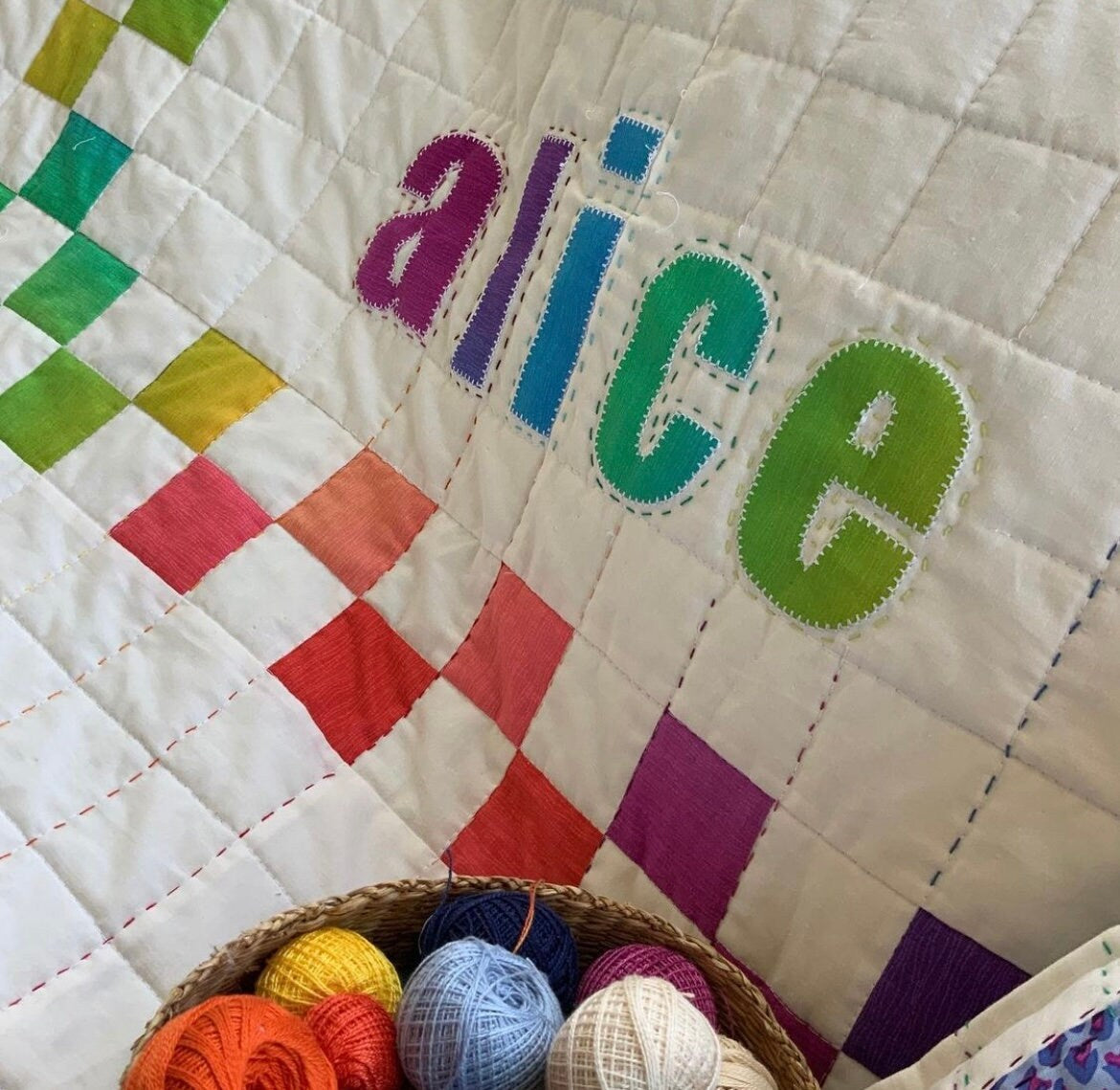 Nome - Personalized Baby Quilt Kit; Original Pattern by Lorna Costantini
