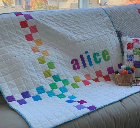 Nome - Personalized Baby Quilt Kit; Original Pattern by Lorna Costantini