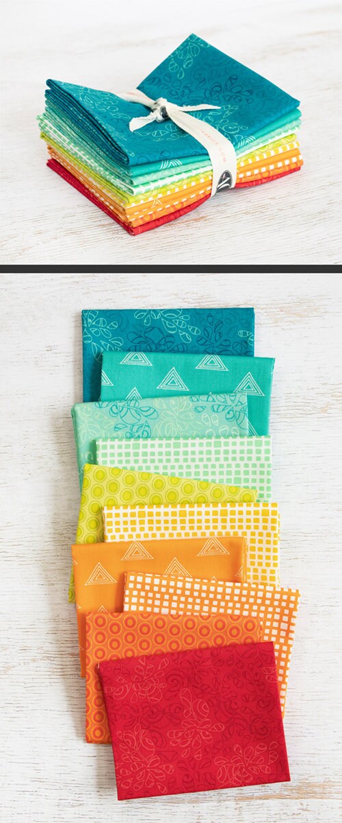 Art Gallery Color Master Elements Summer Collection  10 Piece Fat Quarter Bundle