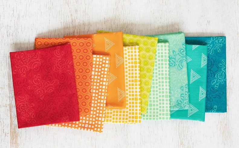 Art Gallery Color Master Elements Summer Collection  10 Piece Fat Quarter Bundle