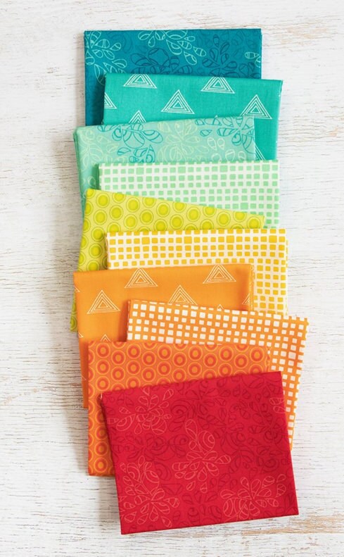 Art Gallery Color Master Elements Summer Collection  10 Piece Fat Quarter Bundle