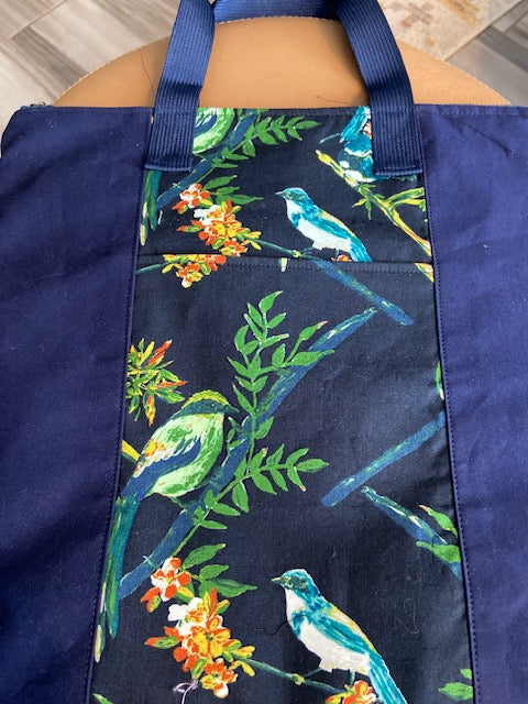 Redwood Tote Pre-Cut Kit w/ Merchant Mills Waxed Canvas & Art Gallery Prints
