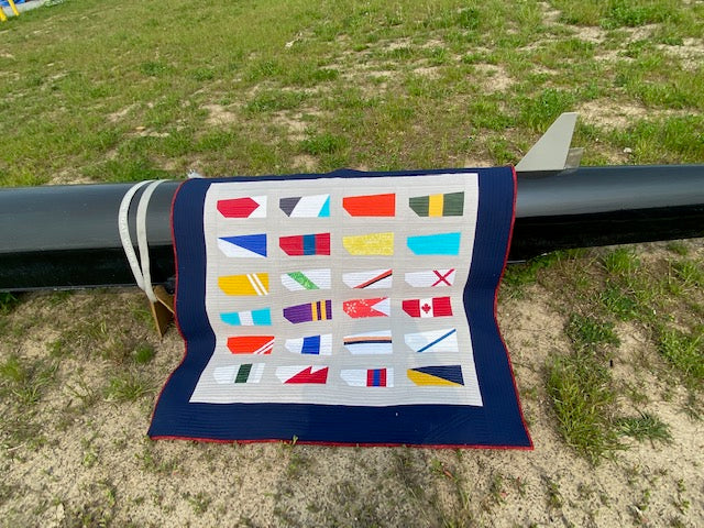 Row Hard - Lap & Wall Hanging Size Quilt Pattern Designed by Lorna Costantini