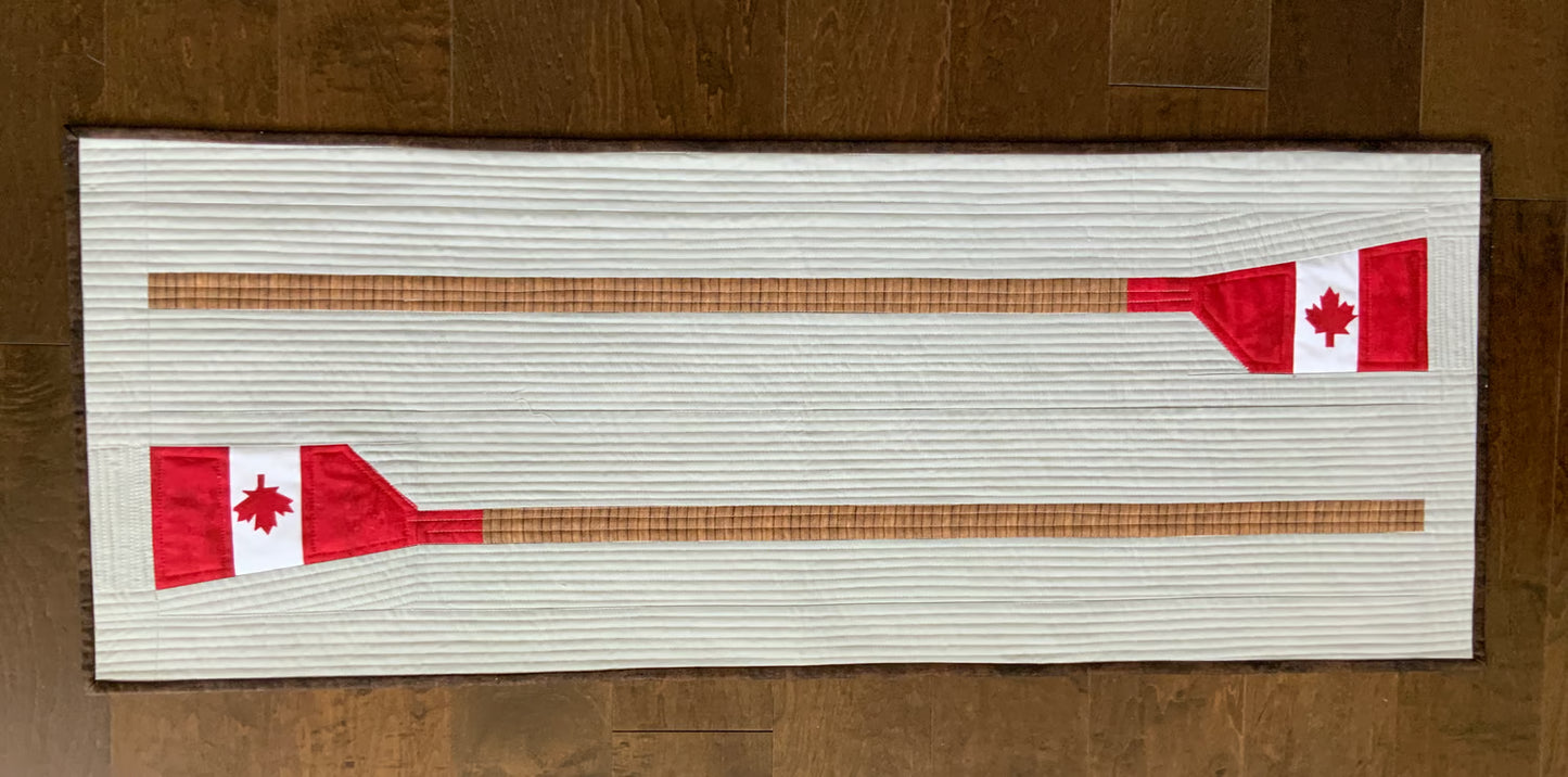 Row Hard - Wall Hanging or Table Runner Quilt Pattern Designed by Lorna Costantini